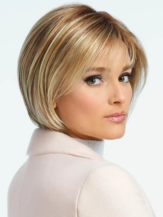 Monofilament - cap short wig for a breathable and natural - looking scalp Classic Cool Petite | Synthetic Lace Front Wig (Mono Part)