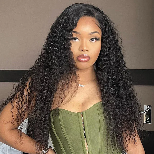 OQ HAIR Kinky Curly Wear Go Wig Pre-cut 7x5 HD Lace With Natural Hairline Bleached Knots Wig OQ HAIR Kinky Curly Wear Go Wig Pre-cut 7x5 HD Lace With Natural Hairline Bleached Knots Wig