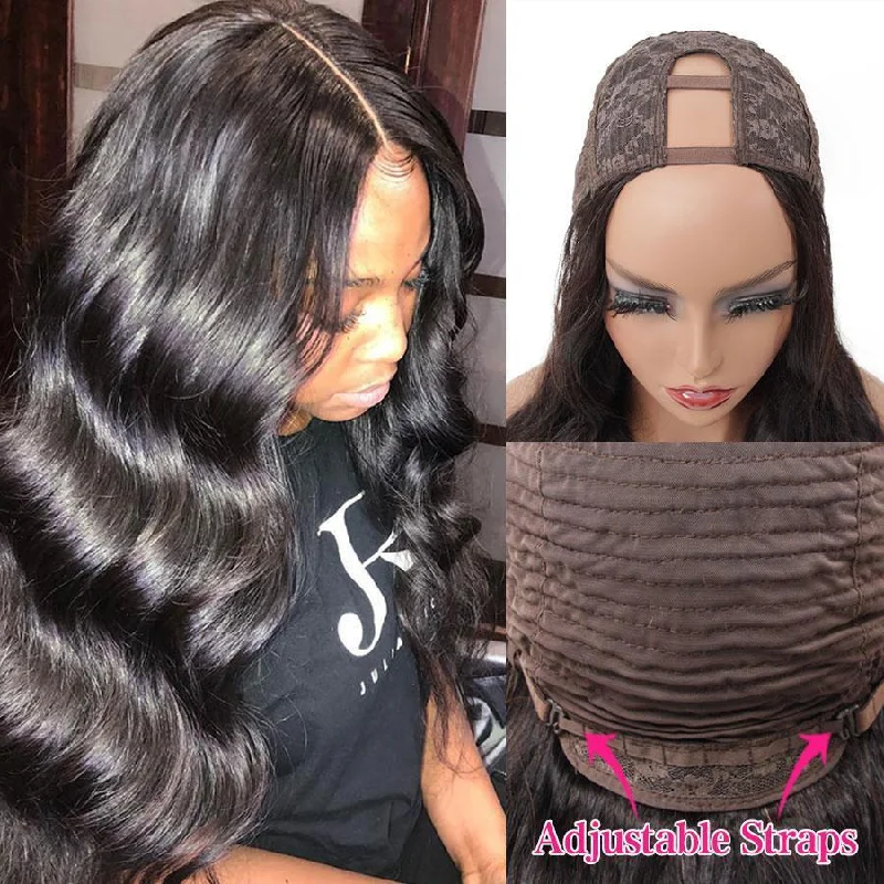 U Part Wigs Human Hair Wigs for Women Brazilian Body Wave None lace front wigs Glueless Hair Extension Clip U Part Wigs Human Hair Wigs for Women Brazilian Body Wave None lace front wigs Glueless Hair Extension Clip