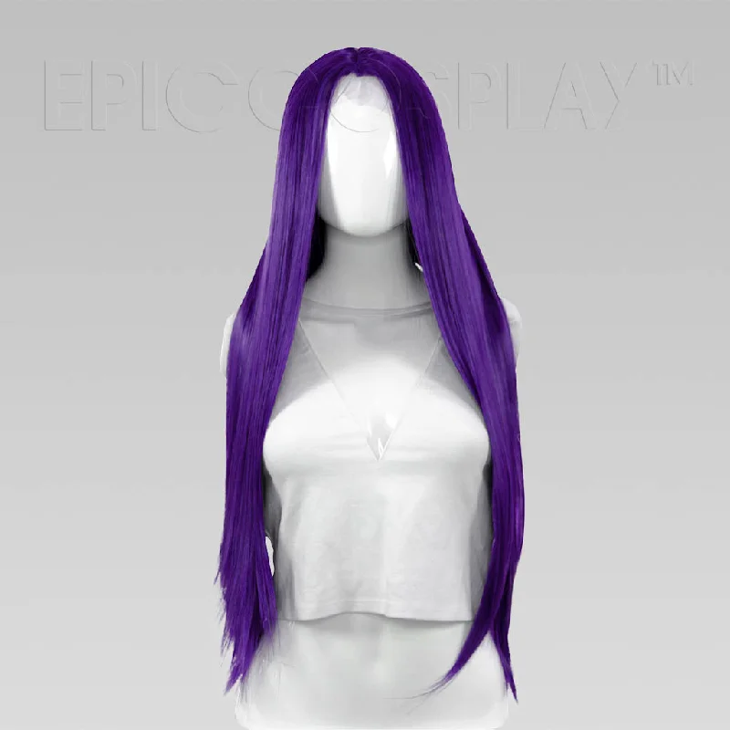 Long - length wig in a jet - black color for a classic appearance Eros (Lacefront) - Royal Purple Wig Long - length wig in a jet - black color for a classic appearance Eros (Lacefront) - Royal Purple Wig