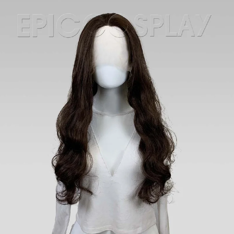 Long - length wig with a silk - base cap for a comfortable and smooth feel Stefani - Dark Brown Wig Long - length wig with a silk - base cap for a comfortable and smooth feel Stefani - Dark Brown Wig