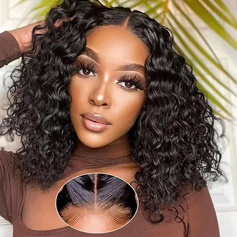 Lumiere 13X4 HD Lace 180% Density Wig Highlight Water Wave Bob Wig Human Hair Transparent Lace Frontal Wigs For Women HDZ Lumiere 13X4 HD Lace 180% Density Wig Highlight Water Wave Bob Wig Human Hair Transparent Lace Frontal Wigs For Women HDZ