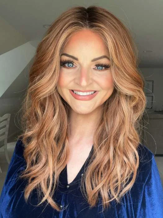 Wavy Wigs for Hourglass Figures​ Selfie Mode | Synthetic Lace Front Wig (Mono Top)