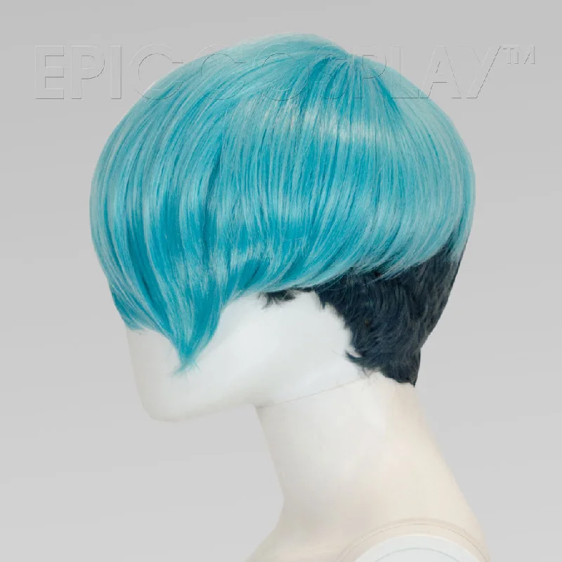 Short wig made from high - quality human hair for a luxurious feel Nike - Anime Blue Mix (Blue Steel Undercut) Wig