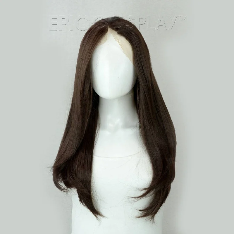 Long - length wig with a curly texture for a bold and stylish choice Scylla - Dark Brown Wig Long - length wig with a curly texture for a bold and stylish choice Scylla - Dark Brown Wig