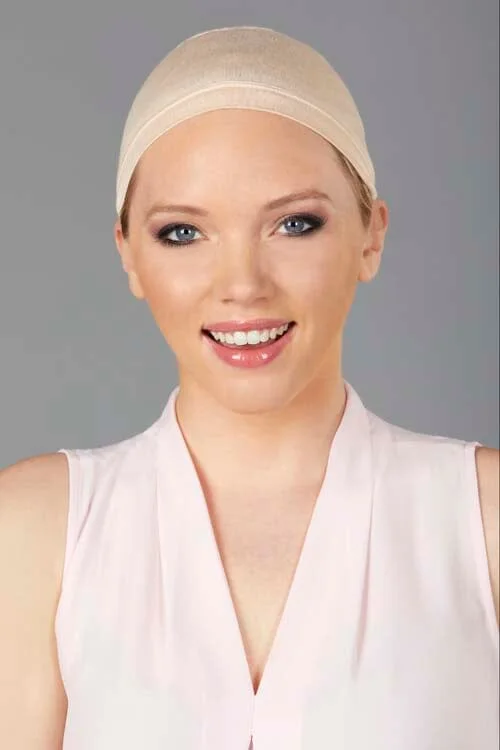 Human hair wig with bangs for a natural look Bamboo Cap by Henry Margu