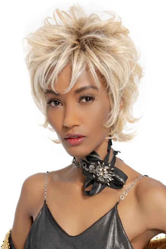 Blonde wig with bangs for a sunny appearance TressAllure Wigs - Excite (MC1408)