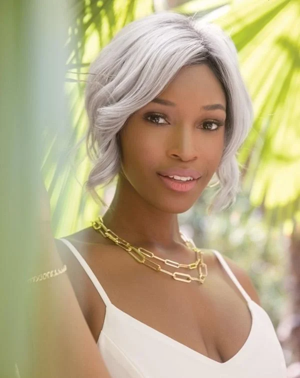 Wavy Wigs with Heat - Resistant Fibers (for Styling)​ Hallie Wig by Rene of Paris | The Orchid Collection | Synthetic Fiber