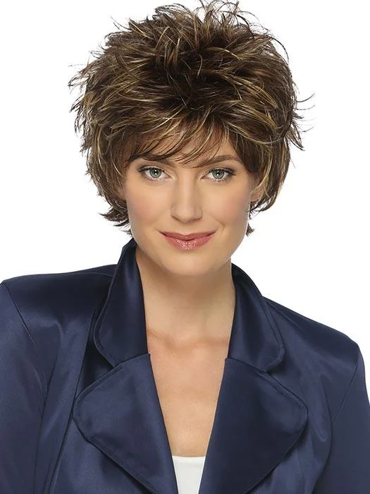 Short wig made from high - quality human hair for a luxurious feel Heidi | Synthetic Wig (Basic Cap)
