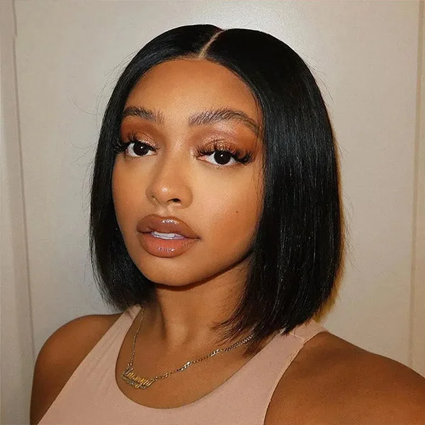 Mslynn Bob Straight 360 Lace Front Wig Short Bob Wig 100% Human Hair
