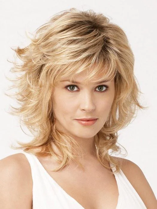 Medium - length wig with a curly texture for a bold and stylish choice Tress Wig by Raquel Welch | Synthetic (Traditional Cap)