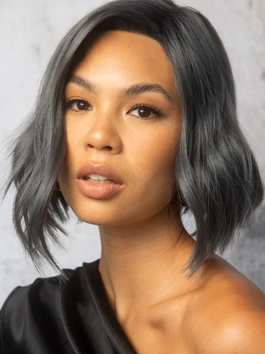 Lace - front short wig for a seamless and realistic hairline Chic Wavez | Synthetic Lace Front Wig (Mono Part) Lace - front short wig for a seamless and realistic hairline Chic Wavez | Synthetic Lace Front Wig (Mono Part)