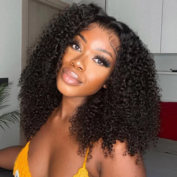 OQHAIR Kinky Curly Pre-Bleached Knots Wear Go Wigs 4x6 HD Lace 100% Glueless Pre-cut Lace Closure Wigs OQHAIR Kinky Curly Pre-Bleached Knots Wear Go Wigs 4x6 HD Lace 100% Glueless Pre-cut Lace Closure Wigs