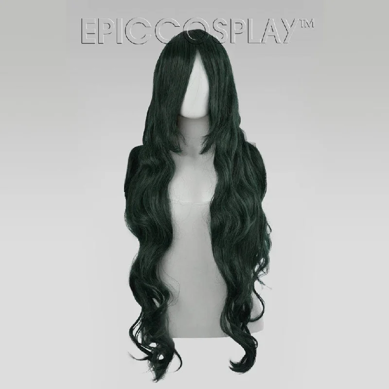 Long - length wig with a 220 - density for an extra - full appearance Hera - Forest Green Mix Wig Long - length wig with a 220 - density for an extra - full appearance Hera - Forest Green Mix Wig