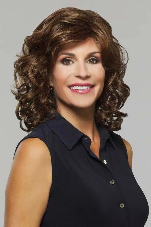 Synthetic medium - length wig with a natural - looking texture Lola Wig by Henry Margu | Synthetic (Traditional Cap) Synthetic medium - length wig with a natural - looking texture Lola Wig by Henry Margu | Synthetic (Traditional Cap)