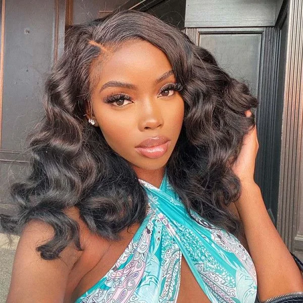 Glueless Short Bob Wigs Loose Deep Wave 13x4 HD Lace Frontal Human Hair Wigs Brazilian 5x5 HD Lace Closure Wig