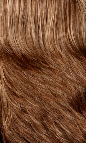 NUTMEG-Medium brown with gold blonde, strawberry & auburn highlights